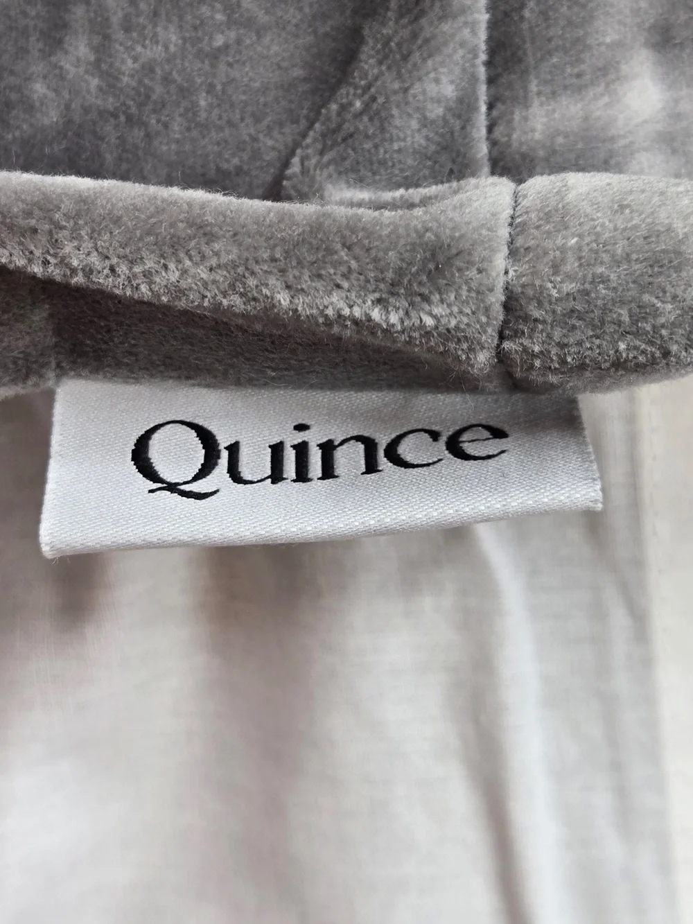 NWT QUINCE Set Of 2 48x108 Cotton Velvet Curtains Slate 9241
